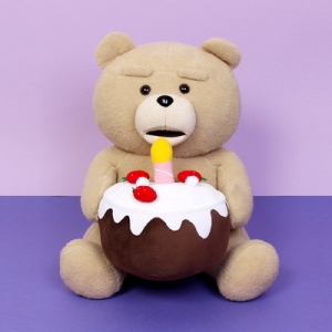 19곰테드 촛불이 켜지는 생일케이크 봉제인형