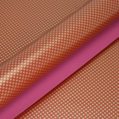 제일 골드플라워 종이롤 포장지 (적색)_이미지