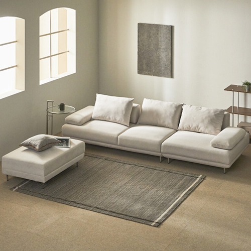 파로마 데즐링 스윙 무빙 팔걸이 패브릭 소파 4인용 (스툴포함)_이미지