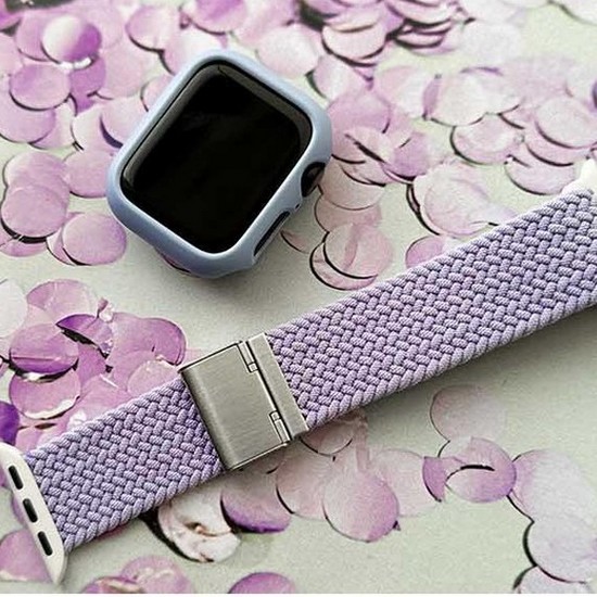 폰트리 힐링쉴드 애플워치 버클 브레이드 솔로루프 스트랩 BB시리즈 (라이트퍼플)