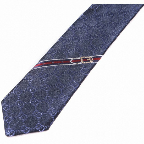 구찌 GG 패턴 넥타이 456520 4B002 4168_이미지