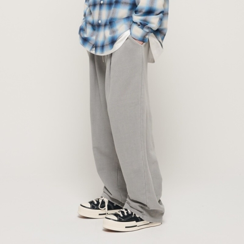 피그먼트 카고브로스 IN TRAINING WIDE STRAIGHT PANTS LIGHT GARY black 217670_이미지
