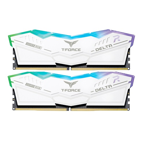 TeamGroup T-Force DDR5-6400 CL40 Delta RGB 화이트 패키지 (32GB(16Gx2))_이미지
