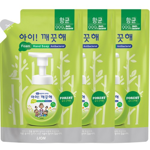 아이깨끗해 폼 핸드솝 숲 속 산책향 리필 450ml (6개)_이미지