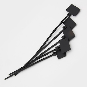 HDTOP 전선 정리 케이블 네임 타이 중단 락 증 흑색 150mm HT-CT015