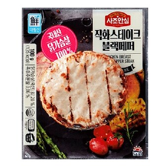 사조 사조<b>안심</b> <b>닭</b>가슴살 직화스테이크 블랙페퍼 100g