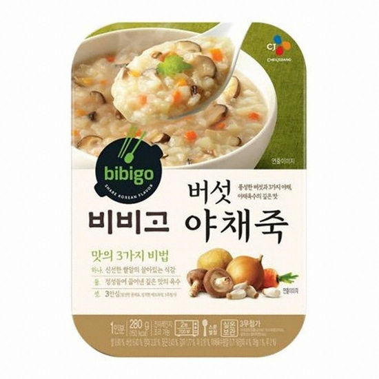 CJ제일제당 햇반 소프트밀 버섯야채죽 280g (3개)_이미지