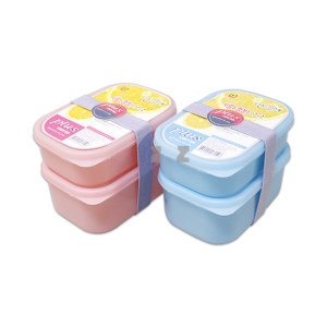 2칸찬통 도시락 2P세트 소 -H/런치박스/피크닉/소풍도시락/소풍찬합/도시락통/학생/도시락