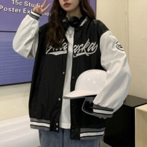 더리스 스포티 젠 오버사이즈 프리미엄 베이스볼자켓야구잠바 WFJTU2K