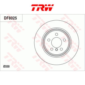 TRW 뒤 브레이크디스크 2장 1세트 BMW F10 F11 520D 525D 520I 523I 528I 535I DF8025