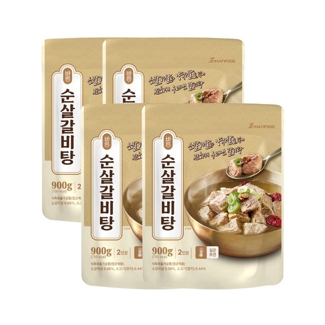 진한식품 바른 순살갈비탕 900g (4개)_이미지