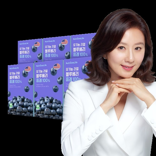 뉴트리원라이프 유기농 리얼 블루베리 퓨레 100% 20g 14포 (6개)_이미지