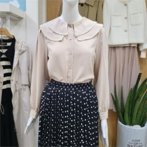  클리지 DP01 캉캉 와이드 카라 블라우스 CL9WBL02 S9699487