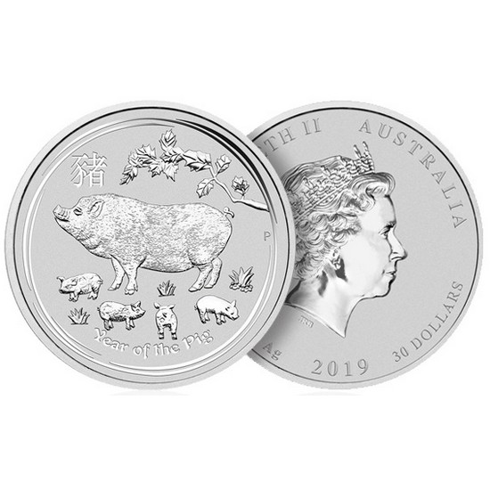 한국금거래소 2019 돼지은화 실버코인 주화