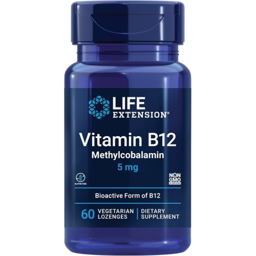 라이프익스텐션 비타민B12 메틸코발라민 5mg 60캡슐 (1개)_이미지