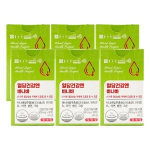 종근당건강 혈당건강엔 바나바 500mg 90정 (6개)_이미지
