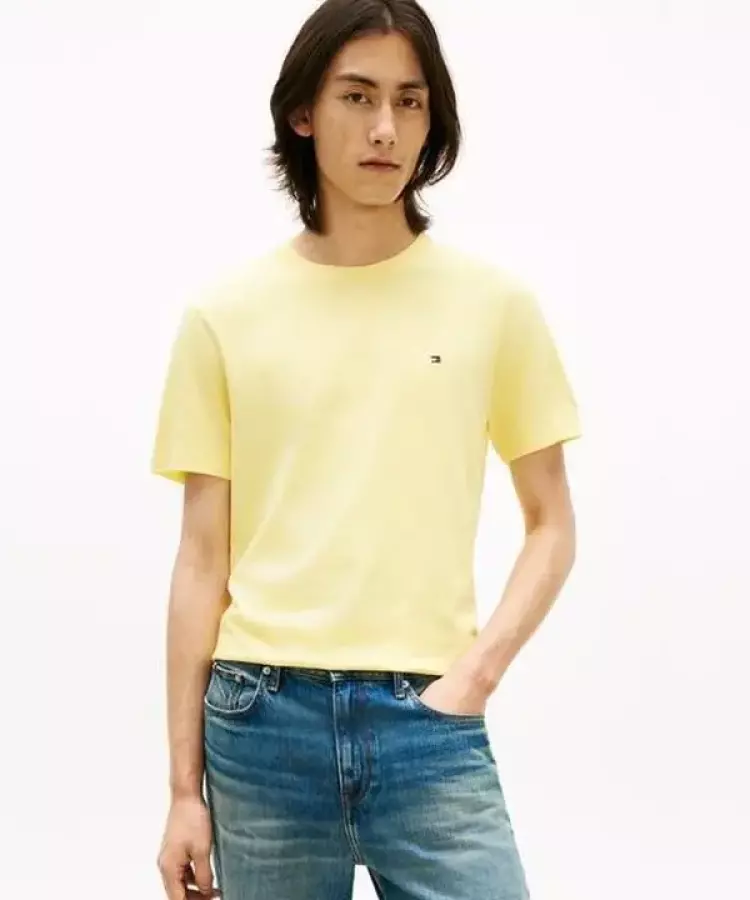 타미힐피거 시즈널 솔리드 티셔츠 T12G1TPO110MT1ZF0 6088723_이미지