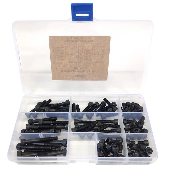 이노공구 육각렌치볼트 유두 메탈 9종 세트 M5 W121 (90pcs)