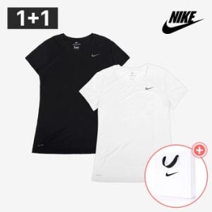 나이키 여름세일 양말+쇼핑백 1+1 우먼스 드라이핏 스우시 반팔_이미지