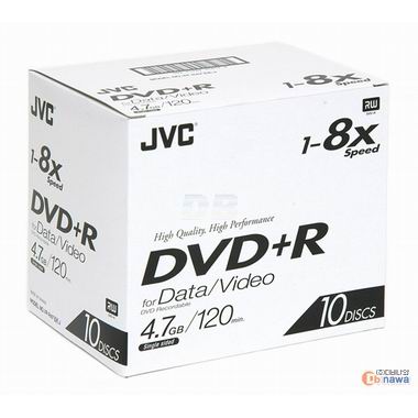 JVC DVD+R 4.7GB 8x ��� 10��