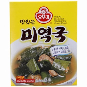오뚜기 맛있는 <b>미역국</b> 2인분 18g
