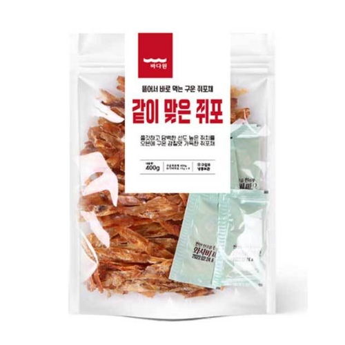 바다원 같이맞은 쥐포 400g (2개)_이미지