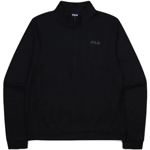 휠라 퍼포먼스 골지 하프집 긴팔티 FS2RLG1252F (BLK, 블랙)_이미지