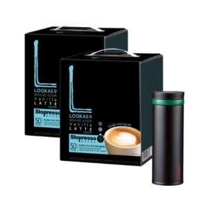 루카스나인 라떼 50Tx2 +루카스라떼전용텀블러 380ml 검정