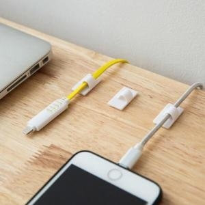 갓샵 심플 케이블 선 정리 클립 4+4 8p세트 전선 홀더 사무실 컴퓨터 노트북 인터넷 TV