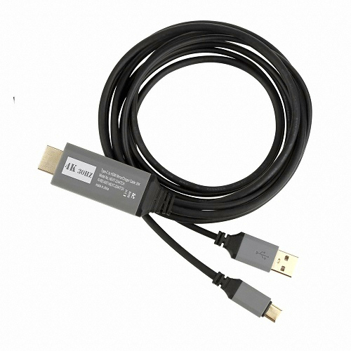 이지넷유비쿼터스 넥스트 C to HDMI 충전지원 케이블 NEXT-2244TCH (2m)_이미지