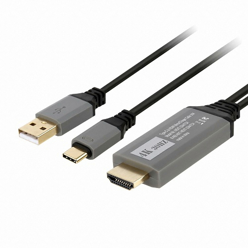 이지넷유비쿼터스 넥스트 C to HDMI 충전지원 케이블 NEXT-2244TCH (2m)_이미지