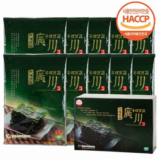 광천 우리 파래 전장김 25g