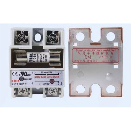 단상 솔리드 스 릴레이 SSR-F-40DA-H 퓨즈 포함 -25DA-H