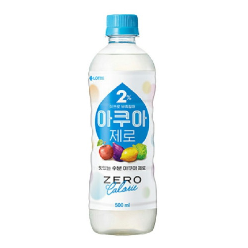 롯데칠성음료 2% 부족할때 아쿠아 제로 500ml이미지입니다. 누르면 해당 게시물로 새창이동합니다.