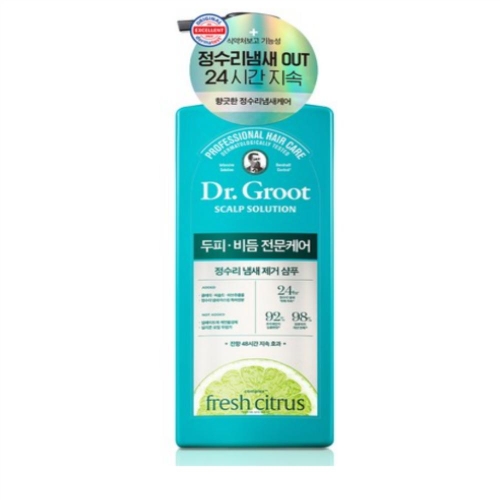LG생활건강 닥터그루트 스칼프 솔루션 두피비듬케어 정수리 냄새 제거 샴푸 700ml (3개)