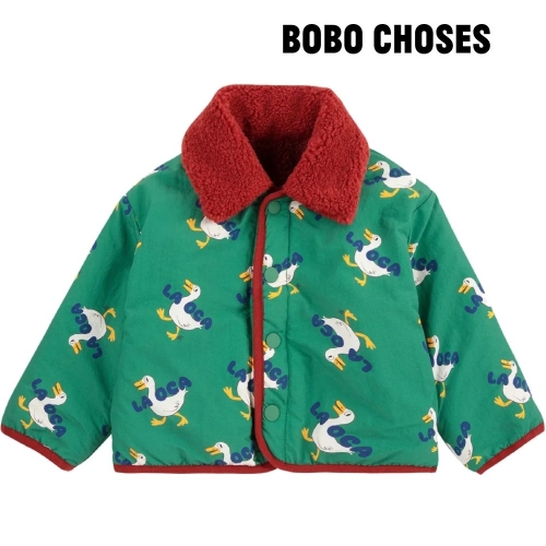 보보쇼즈 베이비 La Oca Sheepskin 플리스 바람막이 양면자켓 B225AB107_이미지