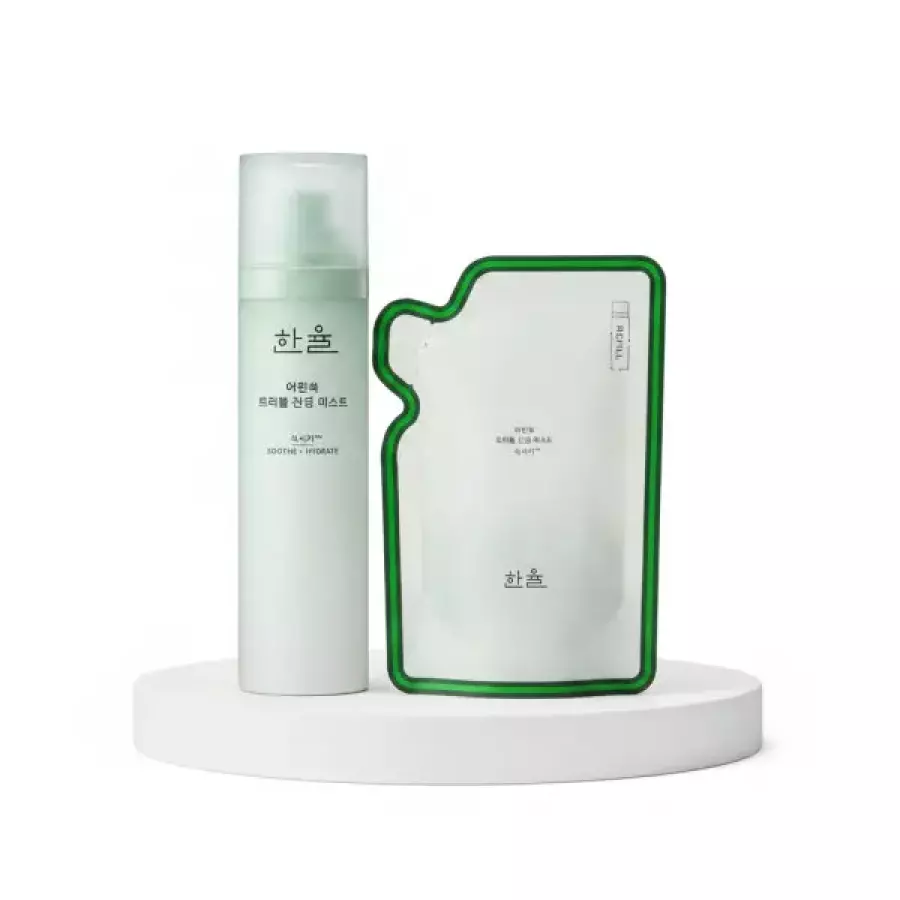 한율 어린쑥 트러블 진정 미스트 120ml (본품1개+리필1개)_이미지