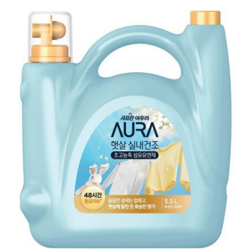 샤프란 아우라 햇살 실내건조 뽀송한 코튼향 5.5L
