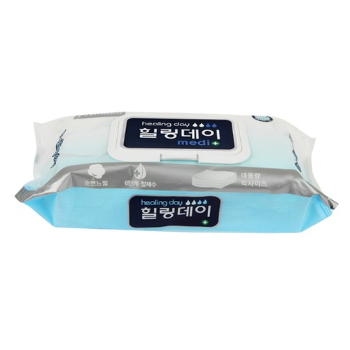 당호제지 힐링데이 플레인 물티슈 캡형 60매 (20팩)
