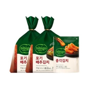 비비고 포기배추김치 5kg 2개 + 총각김치 400g 1개 [1개]