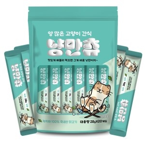 피앤피산업 양 많은 고양이 간식 냥만츄 황태 560g (28g x 20p)