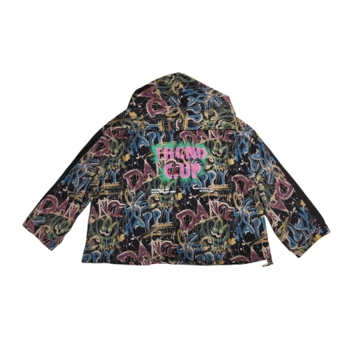 르니앤맥코이 밑단 쪼임 페인팅 포인트 후드티 MM10TS501FJY