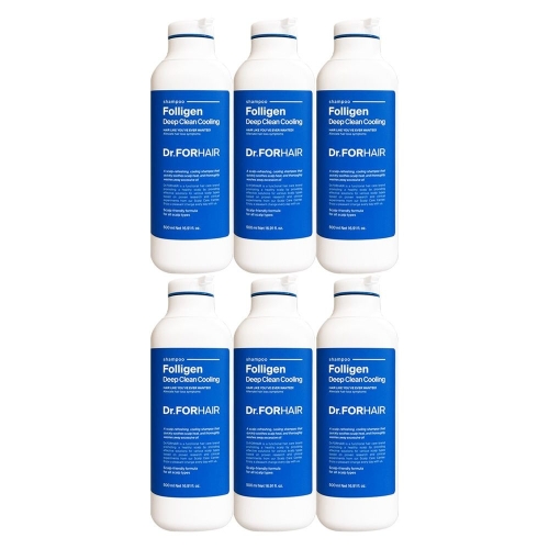 닥터포헤어 폴리젠 딥 클린 쿨링 샴푸 500ml (6개)_이미지