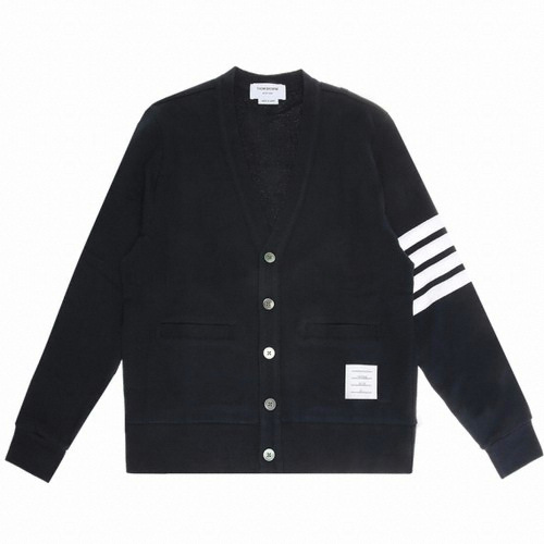 톰브라운 사선 코튼 가디건 MJT167A 00535 (415, 네이비)_이미지