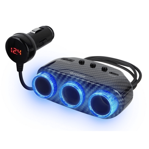 로제트  멀티 시거잭 3구 소켓 고속 충전기 RX-6450