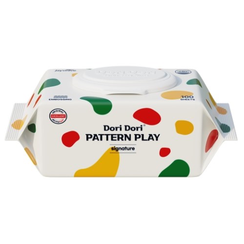 도리도리 패턴플레이 시그니처 물티슈 캡형 100매 (40팩)_이미지