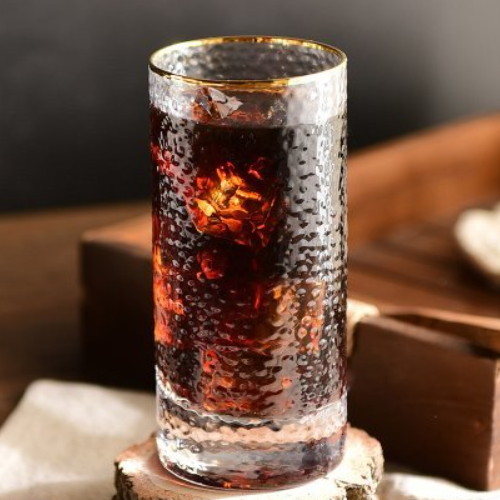 휴디자인 벨라이프 포그 골드림 유리컵 270ml_이미지