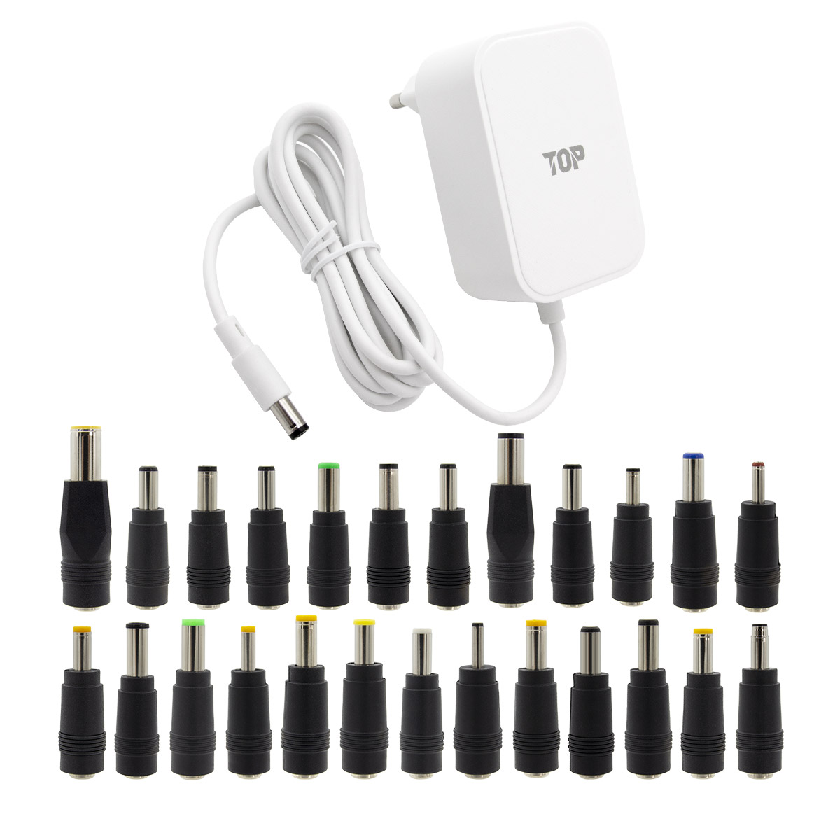 HDTOP DC 12V 3A 화이트 어댑터 (HT-AD187 / 25종 젠더)_이미지