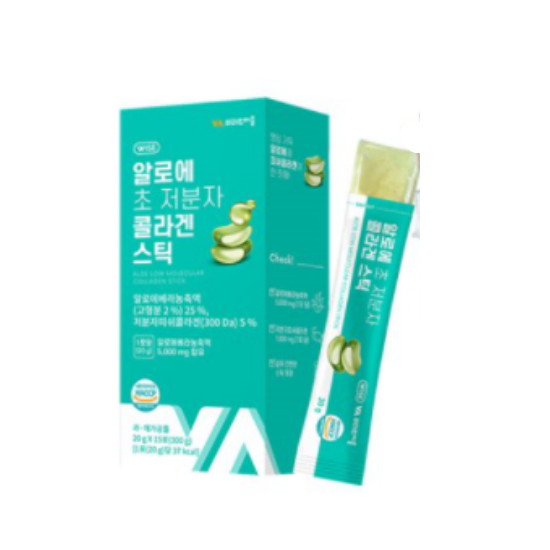 비타민마을  알로에 초 저분자 콜라겐 스틱 15포 (1개)