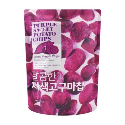 선명농수산 컬러푸드 달콤한 자색고구마칩 240g